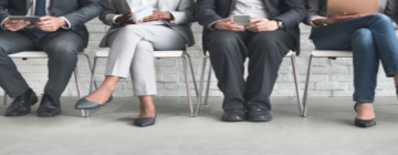 group of candidates waiting for interview