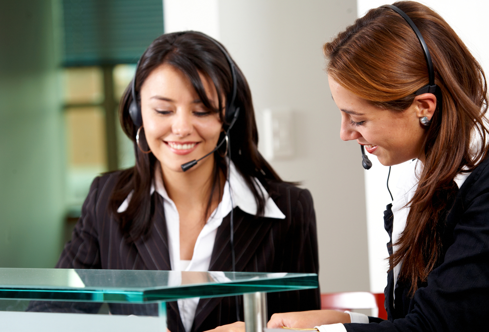 hispanic receptionist woman