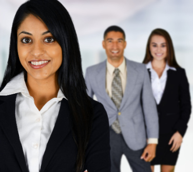 Group of happy employees