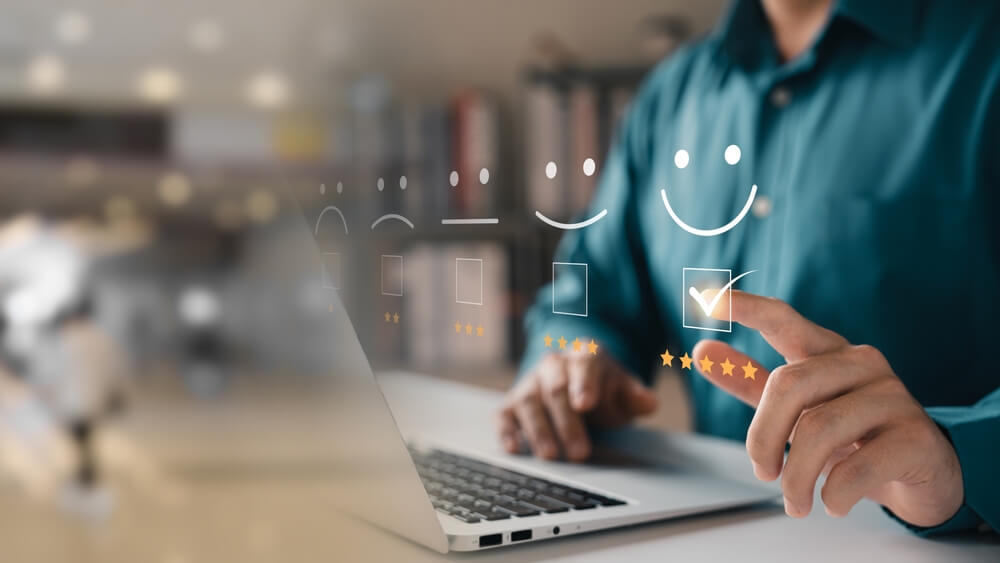 User rating his excellent client experience 