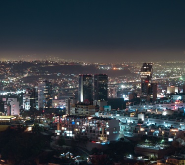 A night view of the skyline of Tijuana - best call center jobs.