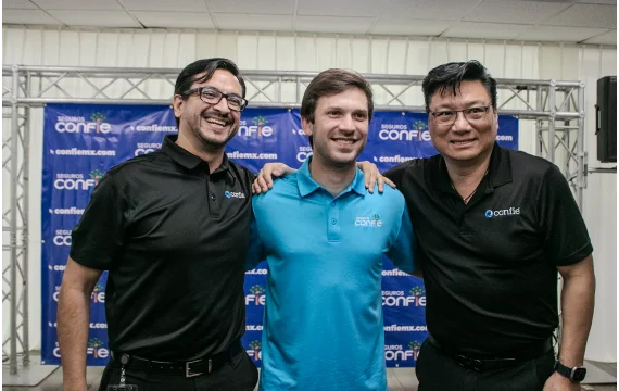 Mexican NASCAR Driver Daniel Suarez at a Confie Seguros event
