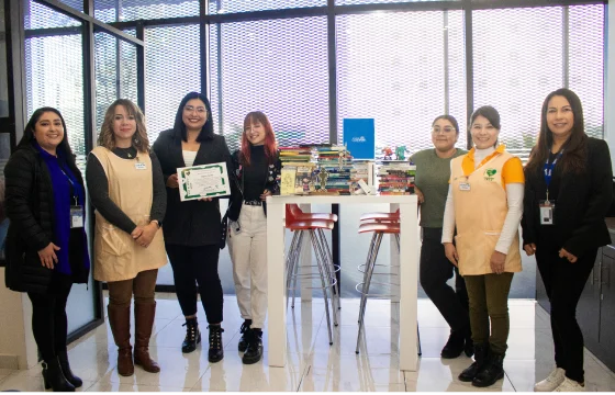 Confie employees at a community activity.